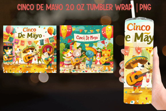 Download Cinco De Mayo Tumbler Wrap - Sublimation - Premium Resources