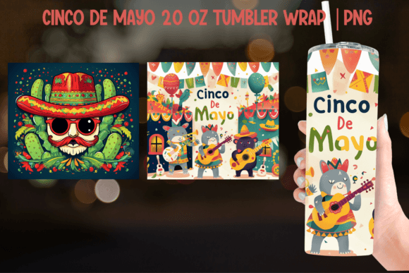 Download Cinco De Mayo Tumbler Wrap - Sublimation - Premium Resources