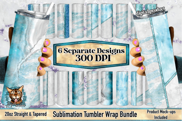 Download 20oz Iced Agate Tumbler Wrap Bundle - Premium Resources
