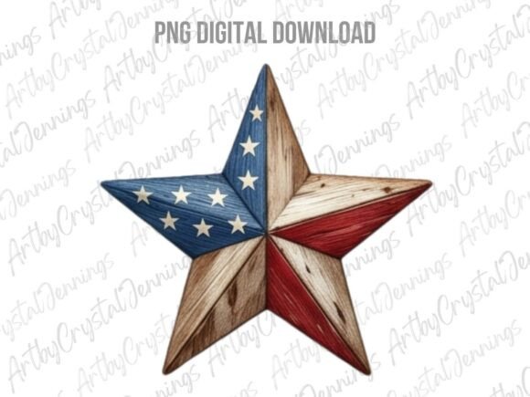 Download Rustic Americana Star PNG - Rustic americana Collection