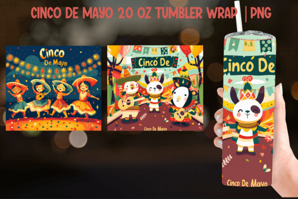 Download Cinco De Mayo Tumbler Wrap - Sublimation - Premium Resources