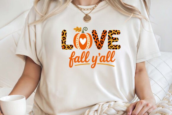 Download Love Fall Y'All Leopard Print Fall Shirt - Premium Bundle