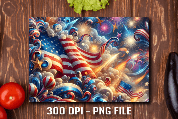 Download Fireworks Celebration Cutting Board - Fireworks celebration Collection