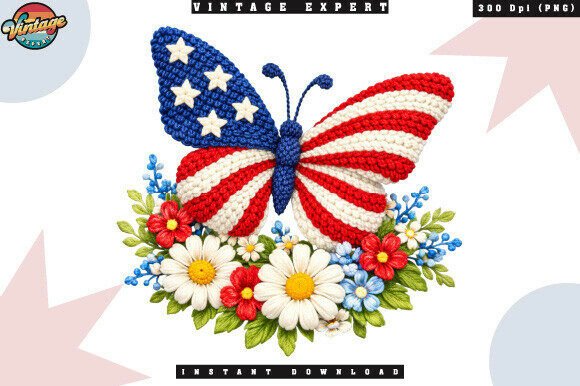 Download Rustic Americana Floral Butterfly PNG - Rustic americana Collection