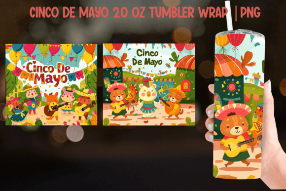 Download Cinco De Mayo Tumbler Wrap - Sublimation - Premium Resources