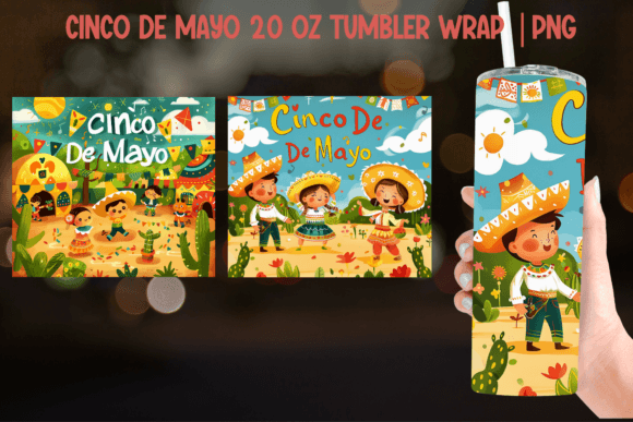Download Cinco De Mayo Tumbler Wrap - Sublimation - Premium Resources